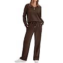 WIHOLL Women's 2 Piece Matching Lounge Set Sweatsuits Fall Outfits