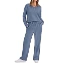 WIHOLL Women's 2 Piece Matching Lounge Set Sweatsuits Fall Outfits