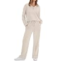 WIHOLL Women's 2 Piece Matching Lounge Set Sweatsuits Fall Outfits
