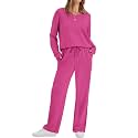 WIHOLL Women's 2 Piece Matching Lounge Set Sweatsuits Fall Outfits