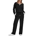 WIHOLL Women's 2 Piece Matching Lounge Set Sweatsuits Fall Outfits