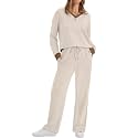 WIHOLL Women's 2 Piece Matching Lounge Set Sweatsuits Fall Outfits