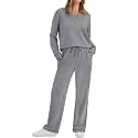 WIHOLL Women's 2 Piece Matching Lounge Set Sweatsuits Fall Outfits