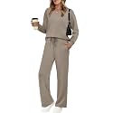 WIHOLL Women's 2 Piece Matching Lounge Set Sweatsuits Fall Outfits