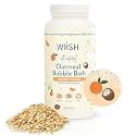 WIISH Baby Oatmeal Bubble Bath - Baby Bubble Bath for Sensitive Skin with 30% Colloidal Oatmeal | Orange + Coconut | Healing Ingredient, Soothing Itchiness, Rashes, Dryness 16 oz(260g)