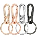 Wikavanli Metal Keychains Keyring Key Chain Ring Clip Holder Organizer for Home Car Keys Key Finder Women Men