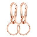 Wikavanli Metal Keychains Keyring Key Chain Ring Clip Holder Organizer for Home Car Keys Key Finder Women Men