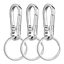 Wikavanli Metal Keychains Keyring Key Chain Ring Clip Holder Organizer for Home Car Keys Key Finder Women Men