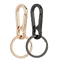 Wikavanli Metal Keychains Keyring Key Chain Ring Clip Holder Organizer for Home Car Keys Key Finder Women Men