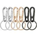 Wikavanli Metal Keychains Keyring Key Chain Ring Clip Holder Organizer for Home Car Keys Key Finder Women Men