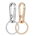 Wikavanli Metal Keychains Keyring Key Chain Ring Clip Holder Organizer for Home Car Keys Key Finder Women Men