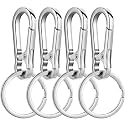 Wikavanli Metal Keychains Keyring Key Chain Ring Clip Holder Organizer for Home Car Keys Key Finder Women Men