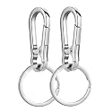 Wikavanli Metal Keychains Keyring Key Chain Ring Clip Holder Organizer for Home Car Keys Key Finder Women Men