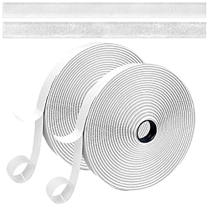 hook amp loop adhesive tape roll for home school office art amp craft diy projects work and more with strong glue 25 mm x 10 meters - white