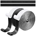 Hook & Loop Adhesive Tape Roll for Home, School, Office, Art & craft DIY projects work and more, with strong glue (25 mm x 2 Meters - Black)