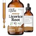 Wild & Organic Licorice Root Tincture - Digestive, Lung, Skin Support - 4oz