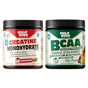 wild buck creatine monohydrate strength reduce fatigue 100 pure creatine lean muscle building supports muscle growth athletic performance recovery powder