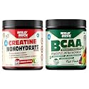 WILD BUCK Creatine Monohydrate, Strength, Reduce Fatigue, 100% Pure Creatine, Lean Muscle Building, Supports Muscle Growth, Athletic Performance, Recovery | Muscle Builder, Energy Support Supplement [50 Servings, Green Apple]