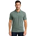 WILD ELEPHANT Men Cotton Striped Polo Neck