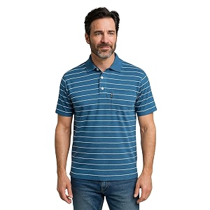 WILD ELEPHANT Men Striped Polo T-Shirt