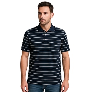 WILD ELEPHANT Men Striped Polo T-Shirt