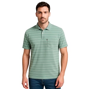 WILD ELEPHANT Men Striped Polo T-Shirt
