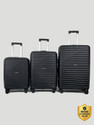 Wildcraft Argus : Set of 3 (Small 56.2cm | Medium 66.2cm | Large 76cm) Cabin & Check-in Set 8 Wheels - 10 Inch