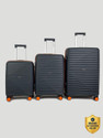 Wildcraft Argus : Set of 3 (Small 56.2cm | Medium 66.2cm | Large 76cm) Cabin & Check-in Set 8 Wheels - 10 Inch