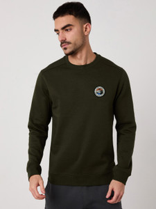 wildcraft full sleeve solid men sweatshirt