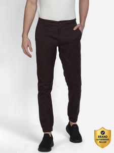 Wildcraft Solid Men Brown Track Pants