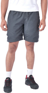 Wildcraft Solid Men Dark Grey Casual Shorts