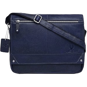 wildhorn genuine leather brown 155 inch laptop messenger bag dimension  l-15 inch w-3 inch h-12 inch