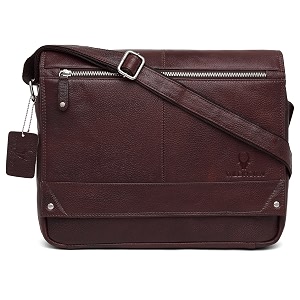 wildhorn genuine leather brown 155 inch laptop messenger bag dimension  l-15 inch w-3 inch h-12 inch