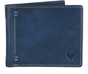 WILDHORN Men Blue Genuine Leather Wallet