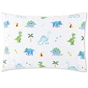 Wildkin 100% Cotton Toddler Pillowcase – Hypoallergenic, Soft &amp; Breathable - Dinosaur Land