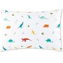 Wildkin 100% Cotton Toddler Pillowcase – Hypoallergenic, Soft &amp; Breathable - Jurassic Dinosaurs