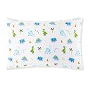 Wildkin Kids 100% Cotton Flannel Pillowcase – Soft, Breathable & Standard Size - Dinosaur Land