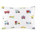Wildkin Kids 100% Cotton Flannel Pillowcase – Soft, Breathable &amp; Toddler Size - Trains, Planes, and Trucks