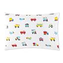 Wildkin Kids 100% Cotton Flannel Pillowcase – Soft, Breathable & Standard Size - Trains, Planes, and Trucks