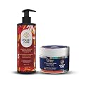 Wildly Pure Anti Hair fall Shampoo &amp; Hair Mask Combo for Dry and Frizzy Hair | Plant Keratin, Hibiscus &amp; 10 More Oils |Toxin 20 Free, Silicone Sulphate and Paraben Free | Men &amp; Women - (Pack of 2)