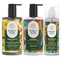 Wildly Pure - Curly Hair Kit | Curl Definition | Rich in Vitamin E and Tocopherols | Improves Curl Health &amp; Vibrancy | Frizz Control | Detangle &amp; Moisture Deep Conditioning (Pack of 3)