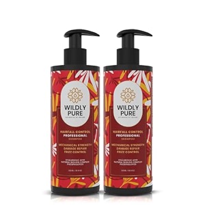 wildly pure hairfall control shampoo  with hyaluronic acid amp phospholipids  30 increase in strength in one wash  70 decrease in frizz  sulphate paraben free  men amp women  300ml x 2 evolve