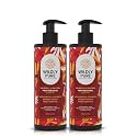 WILDLY PURE Hairfall Control Shampoo | With Hyaluronic Acid & Phospholipids | 30% Increase in Strength in One Wash | 70% Decrease in Frizz | Sulphate, Paraben Free | Men & Women | 300mL x 2 [Evolve]