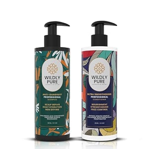 wildly pure anti-dandruff shampoo amp conditioner for dandruff dry hair amp itchy scalp  piroctone olamine natural biolipid complex amp phospholipids  toxin 20 free  no sulphate paraben amp silicone  men amp women pack of 2