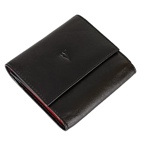 WILDVIBEZ Black red Leather Women Wallet