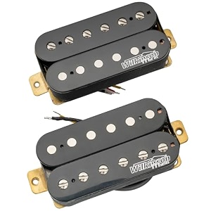 wilkinson vintage classic alnico 5 overwound open style humbucker pickups set for electric guitar black