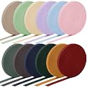 WILLBOND 12 Rolls Elastic Band Stretch,1/4 Inch X 4.4 Yard,Morandi Colors