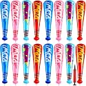 WILLBOND 18 Pcs 17 Inch Inflatable Baseball Bat Bulk Pump, Mixed Color