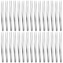 WILLBOND 30 Pcs Stainless Steel Tweezers Long Lab Forceps Flat Round Tip