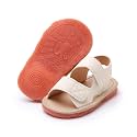 WILLFUN Baby Boy Girl Summer Infant Squeaky Sandals Premium Rubber Sole Closed-Toe Non-Slip Shoes Toddler First Walkers